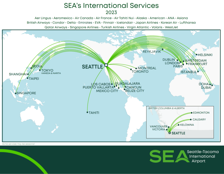 Seatac Airline Route Map
